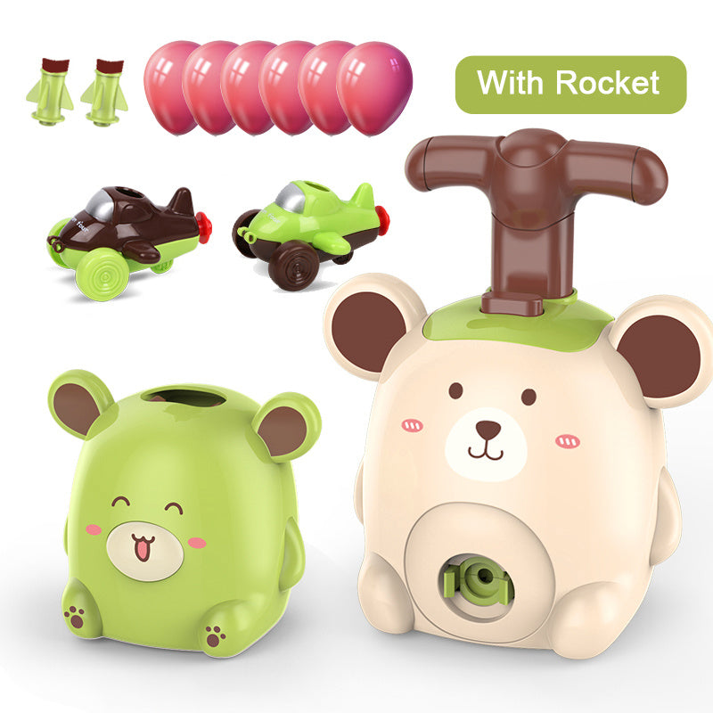 Balloon Powered Car Toy – Inertia Air Power Balloon Launcher Set, STEM Educational Science Experiment Kit for Kids